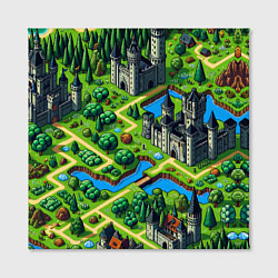 Холст квадратный Heroes of Might and Magic - pixel map, цвет: 3D-принт — фото 2