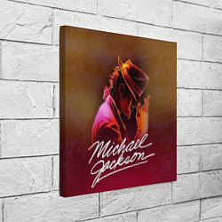 Холст квадратный Michael Jackson нарисованный кистью, цвет: 3D-принт — фото 2