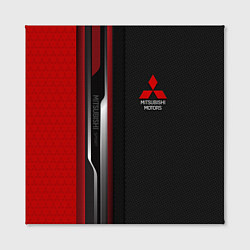 Холст квадратный Mitsubishi - carbon style, цвет: 3D-принт — фото 2