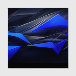 Холст квадратный Black and blue abstract background sport style, цвет: 3D-принт — фото 2
