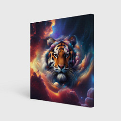 Холст квадратный Космический лев, цвет: 3D-принт