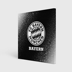 Холст квадратный Bayern sport на темном фоне, цвет: 3D-принт