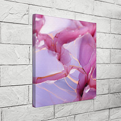 Холст квадратный Куски розового мрамора, цвет: 3D-принт — фото 2