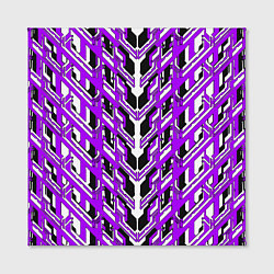 Холст квадратный Фиолетовая техно броня, цвет: 3D-принт — фото 2