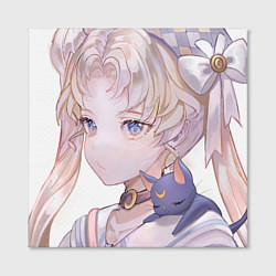 Холст квадратный Sailor Moon Усаги Цукино, цвет: 3D-принт — фото 2