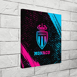 Холст квадратный Monaco - neon gradient, цвет: 3D-принт — фото 2
