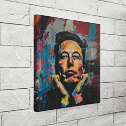 Холст квадратный Илон Маск граффити портрет, цвет: 3D-принт — фото 2
