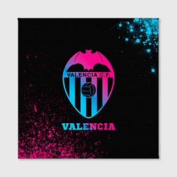 Холст квадратный Valencia - neon gradient, цвет: 3D-принт — фото 2