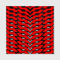 Холст квадратный Красная броня с белыми прорезями, цвет: 3D-принт — фото 2