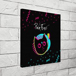 Холст квадратный Pink Floyd - rock star cat, цвет: 3D-принт — фото 2