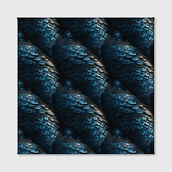 Холст квадратный Синяя стальная броня, цвет: 3D-принт — фото 2