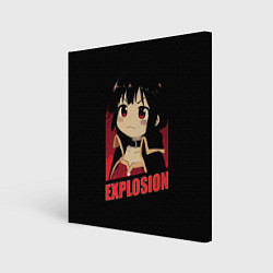 Холст квадратный Megumin Explosion, цвет: 3D-принт