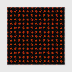 Холст квадратный Крабики на черном фоне, цвет: 3D-принт — фото 2