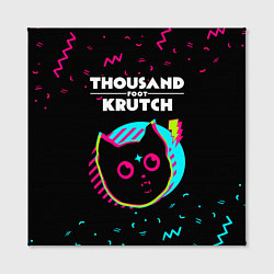Холст квадратный Thousand Foot Krutch - rock star cat, цвет: 3D-принт — фото 2