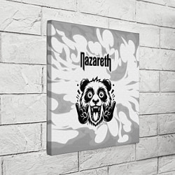 Холст квадратный Nazareth рок панда на светлом фоне, цвет: 3D-принт — фото 2