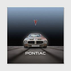 Холст квадратный Американский масл-кар Pontiac, цвет: 3D-принт — фото 2