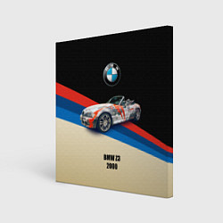 Холст квадратный Немецкий родстер BMW Z3, цвет: 3D-принт