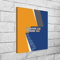 Холст квадратный Total Counter-Strike 2, цвет: 3D-принт — фото 2
