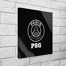 Холст квадратный PSG sport на темном фоне, цвет: 3D-принт — фото 2