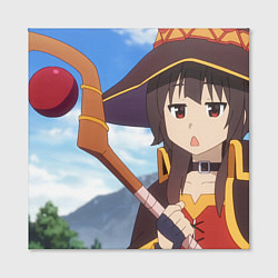 Холст квадратный Konosuba Мэгумин cute, цвет: 3D-принт — фото 2