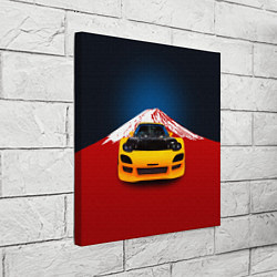 Холст квадратный Японский спортивный автомобиль, цвет: 3D-принт — фото 2