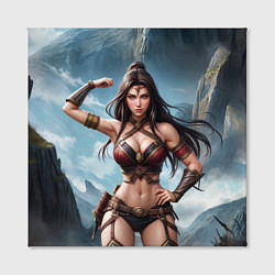 Холст квадратный Фэнтези-воительница, цвет: 3D-принт — фото 2