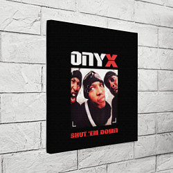 Холст квадратный Оникс - shut em down, цвет: 3D-принт — фото 2