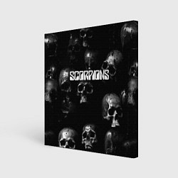 Холст квадратный Scorpions logo rock group, цвет: 3D-принт