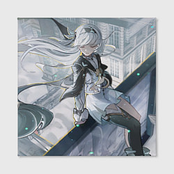 Холст квадратный Honkai Star Rail Firefly smile, цвет: 3D-принт — фото 2