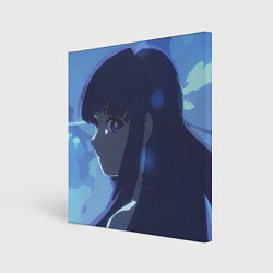 Холст квадратный Fern: Blue Cute Face, цвет: 3D-принт