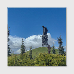 Холст квадратный Мемориал Советскому Солдату во Ржеве, цвет: 3D-принт — фото 2