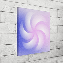 Холст квадратный Пикселизация градиента с вертушкой, цвет: 3D-принт — фото 2
