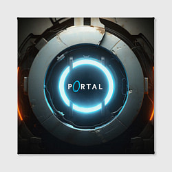 Холст квадратный Portal logo game, цвет: 3D-принт — фото 2