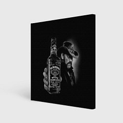 Холст квадратный Motorhead - Ian Kilmister whiskey, цвет: 3D-принт