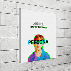 Холст квадратный BTS Jimin Persona - кто я иероглифами, цвет: 3D-принт — фото 2