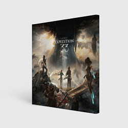 Холст квадратный Герои Clair Obscur expedition 33, цвет: 3D-принт