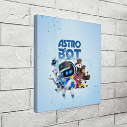 Холст квадратный Astro Bot - Game, цвет: 3D-принт — фото 2