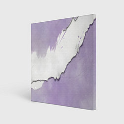 Холст квадратный Штукатурка и лавандовая краска, цвет: 3D-принт