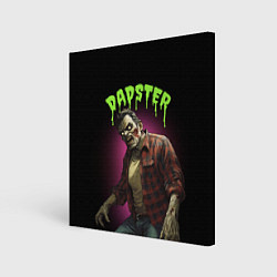 Холст квадратный Dadster - zombie - на хэллоуин, цвет: 3D-принт