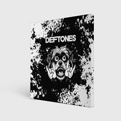 Холст квадратный Deftones рок пес, цвет: 3D-принт