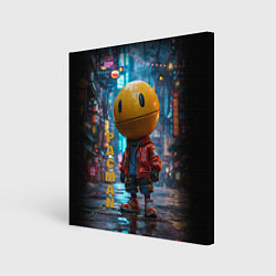 Холст квадратный Urban Pac 8bit, цвет: 3D-принт