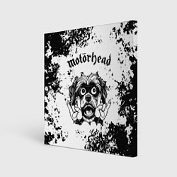 Холст квадратный Motorhead - рок пес, цвет: 3D-принт