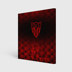 Холст квадратный Sevilla red poly, цвет: 3D-принт