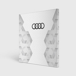 Холст квадратный Audi white poly, цвет: 3D-принт