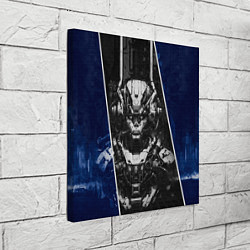 Холст квадратный Андроид в серо-синих тонах, цвет: 3D-принт — фото 2