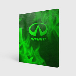 Холст квадратный Infiniti - green gradient, цвет: 3D-принт