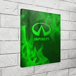Холст квадратный Infiniti - green gradient, цвет: 3D-принт — фото 2