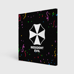 Холст квадратный Resident Evil конфети, цвет: 3D-принт