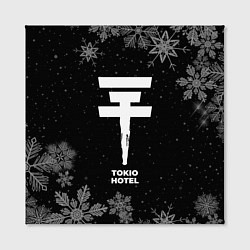 Холст квадратный Снежный Tokio Hotel, цвет: 3D-принт — фото 2