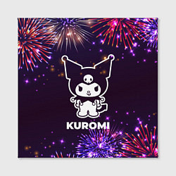 Холст квадратный Праздничный Kuromi, цвет: 3D-принт — фото 2